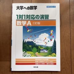 うい様専用 大学への数学 1対1対応の演習 数学A 三訂版のサムネイル