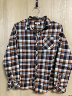 earth music&ecology 長袖チェックシャツ Mのサムネイル