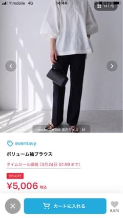 ボリューム袖ブラウスのサムネイル