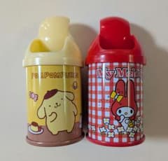 【レトロ】サンリオ　クリスマスリース　マイメロ ポムポムプリン レア サンリオ ミニミニ レトロ ゴミ箱缶 マイメロ ポムポムプリン - メルカリ
