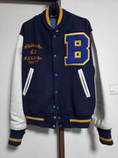 レア A Bathing Ape スタジャン 初期 ネイビー×ホワイト M - メルカリ