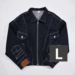 在庫処分】L2222 デニムジャケット L（navy） 地底人ONLINE - メルカリ