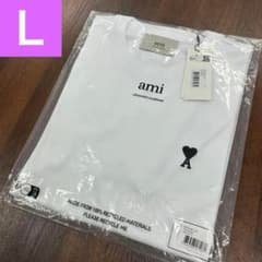 新品 AMI PARIS 白Tシャツ L ハート刺繍 - メルカリ