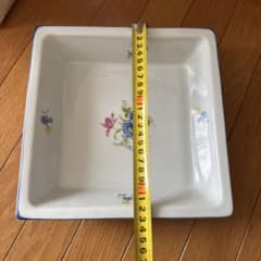 花柄角型皿 約20cmのサムネイル