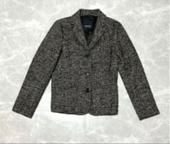 美品✨️エスマックスマーラ ツイードジャケット S相当 モヘア アルパカ混