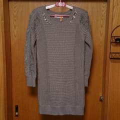 レッセパッセ　ペチ付きヘムフリルレース切替ニットワンピースのサムネイル