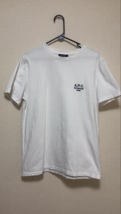 【美品】A.P.C. ロゴ刺繍 Tシャツ ホワイトのサムネイル