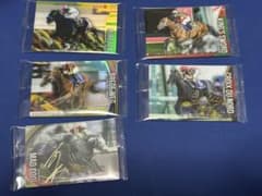 サラブレッドホースコレクション　金箔サイン入りカード5枚まとめ売り