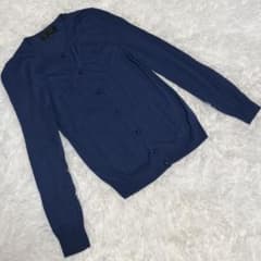 UNTITLED 青 カーディガン ニット クルーネック 長袖 2のサムネイル