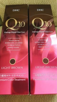 DHC Q10 白髪用　カラートリートメント ライトブラウン 235g×2本のサムネイル