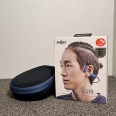 新品 SHOKZ OPENRUN S803 ブルー　骨伝導イヤホン 美品】SHOKZ OPENRUN 骨伝導イヤホン S803 ブルー - メルカリ