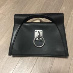 リュニカデリックハンドバッグ黒レザーのサムネイル