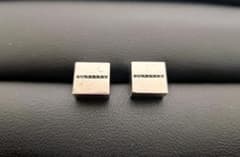 BURBERRY バーバリー スクエア ピアス 925S 両耳用 難あり - メルカリ