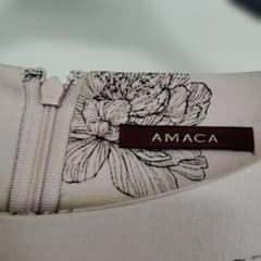 AMACA 花柄 七分袖 ひざ丈ワンピースのサムネイル