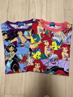 Disney アラジンとアリエル Tシャツ 2点セットのサムネイル