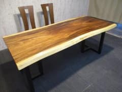 ＃1555■　モンキーポッド　テーブル　ローテーブル　ダイニング　座卓　一枚板 1555□ モンキーポッド テーブル ローテーブル ダイニング 座卓 一枚板