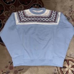 キムタク着用同型同色アメリカンドリーム雪柄スウェット キムタク着 同型別色 アメリカンドリームオリジナル雪柄スウェット