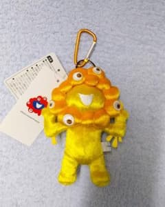 大阪万博 会場限定 ゴールド ミャクミャク カラビナ付き マスコット