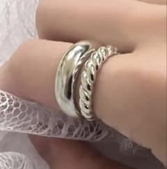 5619●silver925刻印あり シルバーリング オープンリング イヤーカフのサムネイル