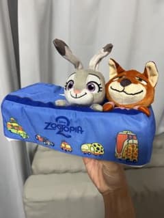 【最後の1点】ズートピア2　ジオラマ ティッシュケース　ニック ジュディのサムネイル