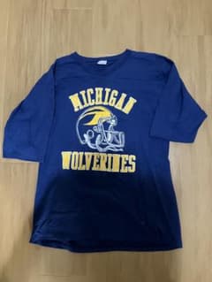 MICHIGAN フットボールシャツ Michigan Wolverines フットボールシャツ ブルー - メルカリ