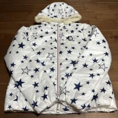キャロウェイレディース ゴルフジャケット 星柄 フード付きリバーシブルのサムネイル