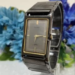 SEIKO ARC スクエア ブラック クォーツ 腕時計 ブラック 稼働品 - メルカリ
