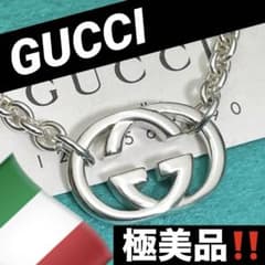 極美品‼️GUCCI ベネチアンチェーンネックレス 極美品‼️GUCCI インターロッキングダブルチェーンネックレス - メルカリ