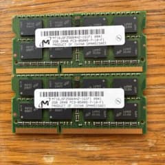 Micron ノートPC用メモリ 2GB 2枚セット PC3-8500S - メルカリ