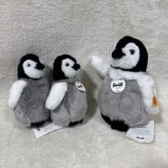 【希少品】Steiff シュタイフ ペンギン 赤ちゃん フラップス 3体セット 希少品】Steiff シュタイフ ペンギン 赤ちゃん フラップス 3体セット
