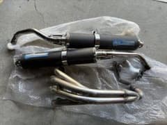 ホーネット250 TSR2本だしマフラー カーボンサイレンサー - メルカリ