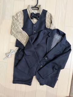 BRANSHES☆一部ビームス フォーマルスーツ セット120cm ネイビー 