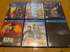 PS4ソフト6枚セット RDR2/地球防衛軍5/ドラクエ11/FF7リメイク他