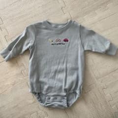 Cottoli 水色、グレー　 ロンパース　70