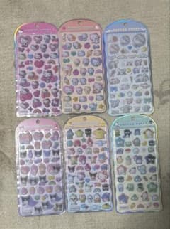 【正規品】　コットンパフィーシール 6種セット