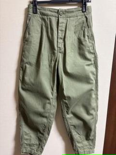 ポロラルフローレン コットンヘリンボーン クロップドパンツ M