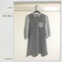 【Moeri様専用】レイカズン グレーワンピースのサムネイル