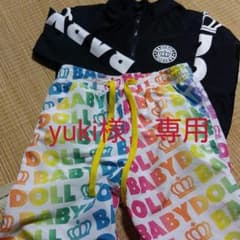 yuki様専用☆ベビードール 　水着　ラッシュガード 130のサムネイル