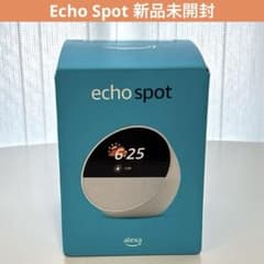 新品未開封】 Amazon Echo Spot グレーシャーホワイト - メルカリ