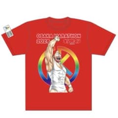 大阪マラソン2026 チャリティTシャツ 赤色 Mサイズ - メルカリ
