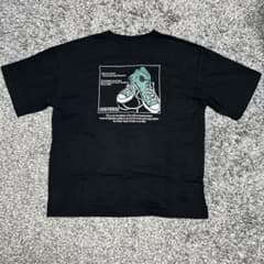 CONVERSE スニーカーグラフィック Tシャツ Lサイズ ブラックのサムネイル