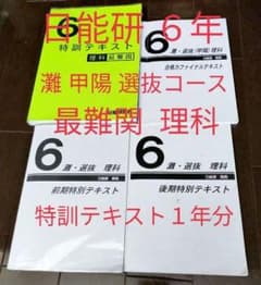 日能研6年 最難関 理科 灘 甲陽 選抜 - メルカリ