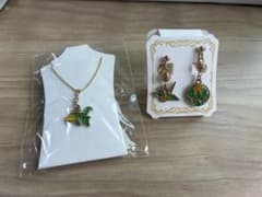 ハンドメイド アクセサリー 2点セット 金魚 折鶴のサムネイル