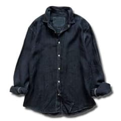 極美品 Frank&Eileen PAUL 製品染め リネン ストライプ シャツ - メルカリ