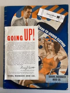 SEARS 1937年メンズ カタログ 生地見本付き - メルカリ