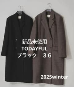 Wool 100% Chester Coat 36 ブラック todayful - メルカリ