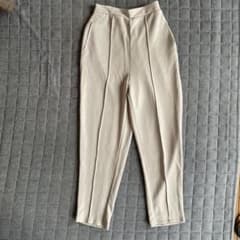 coca レディース センタープレス スゥエットベージュパンツ