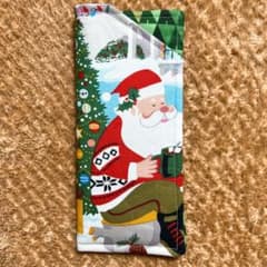 アレキサンダーヘンリー サンタのクリスマス休暇柄 ハンドメイドメガネ