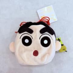 新品・非売品✨クレヨンしんちゃん　ぬいぐるみ巾着　ポーチ　小物入れ　バンダイ