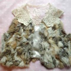 新品❤️ファーベスト✨レース✨毛皮✨ガーリー✨送料込‼️のサムネイル